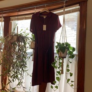 a new day burgundy dress in size M.